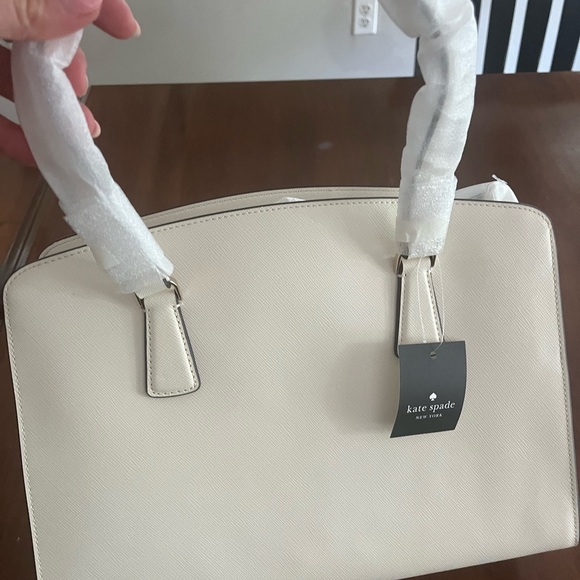 Kate Spade Cream Satchel Bag with Structured Design - Picture 5 of 7